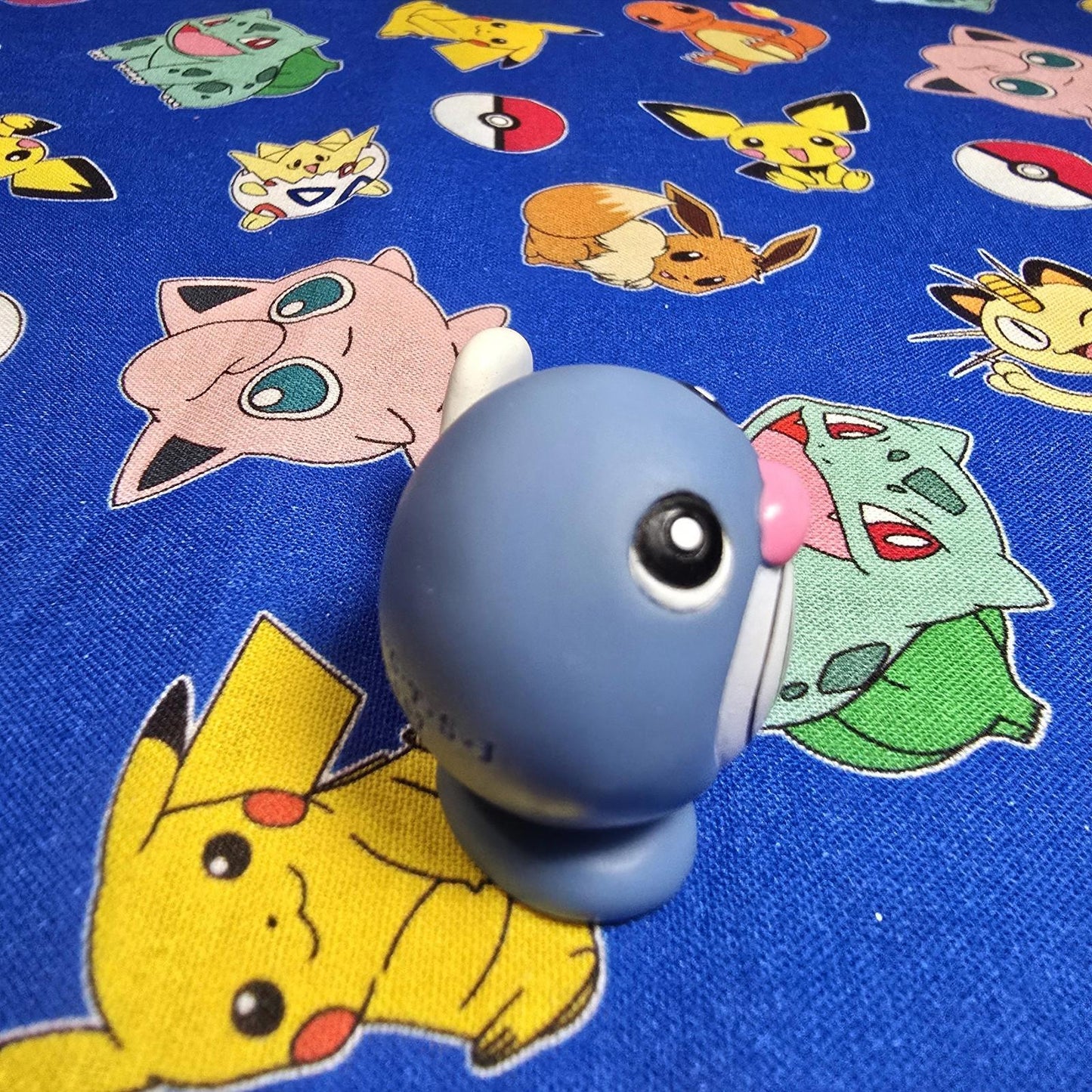 Pokemon Poliwag Dark Figure Finger Puppet 1997 Bandai Nintendo Vintage Japan USA