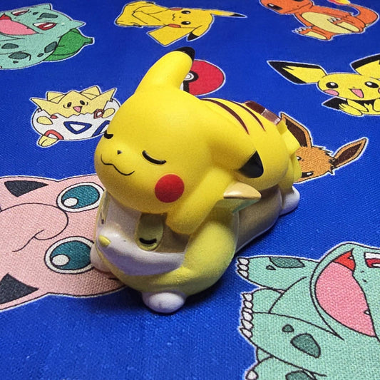 Pokemon Pikachu & Yamper Figure Finger Puppet Nintendo Bandai Japan USA Seller