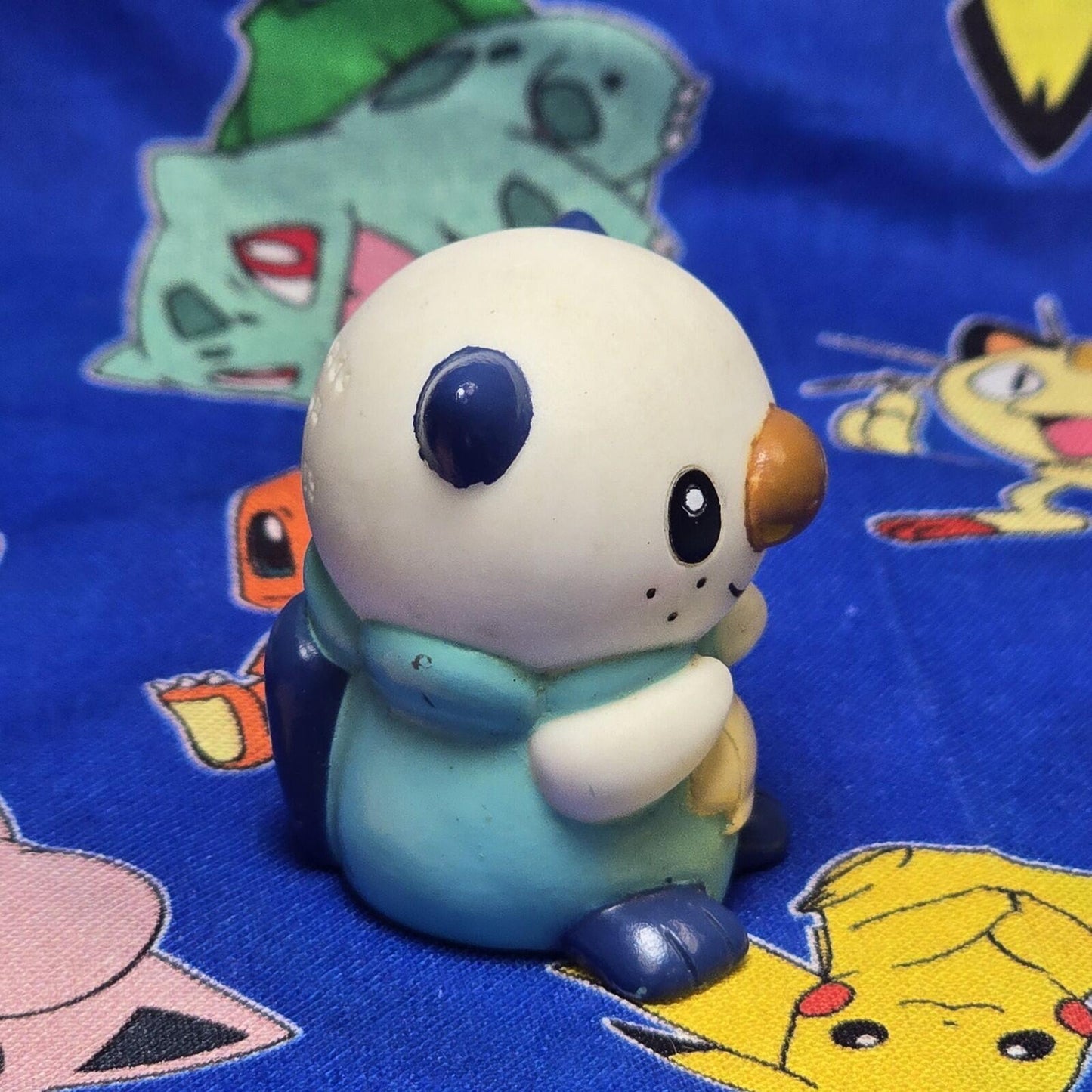 Pokemon Oshawott Figure Finger Puppet 2013 Nintendo Bandai PVC Japan USA Seller