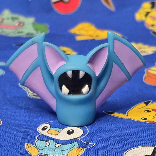 Pokemon Zubat Figure Finger Puppet 1998 Nintendo Bandai PVC Vintage Japan USA