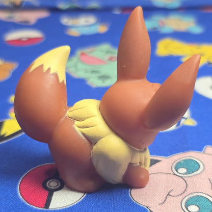 Pokemon Eevee Figure Finger Puppet 2005 Nintendo Bandai PVC Vintage Japan US