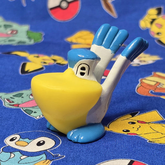 Pokemon Pelipper Figure Finger Puppet 2006 Nintendo Bandai PVC Vintage Japan USA