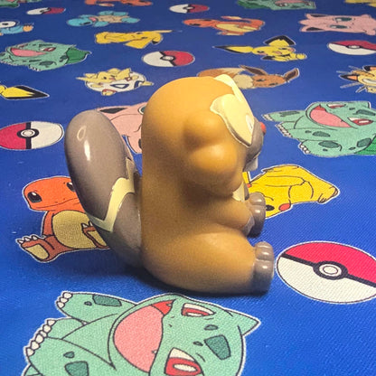 Pokemon Bibarel Figure Finger Puppet 2006 Nintendo Bandai PVC Vintage Japan USA