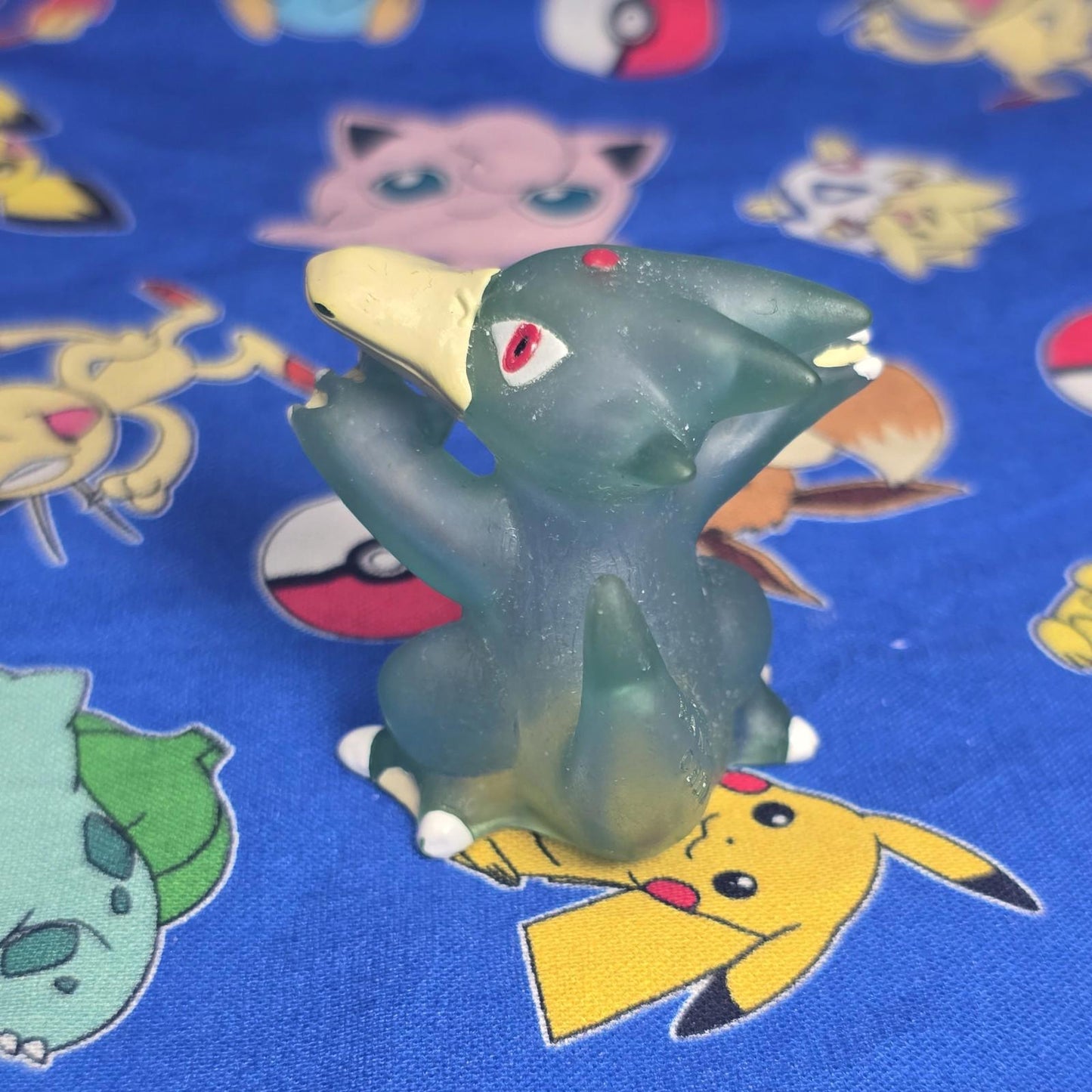 Pokemon Golduck Clear Figure Finger Puppet 1997 Nintendo Bandai Vintage Japan US