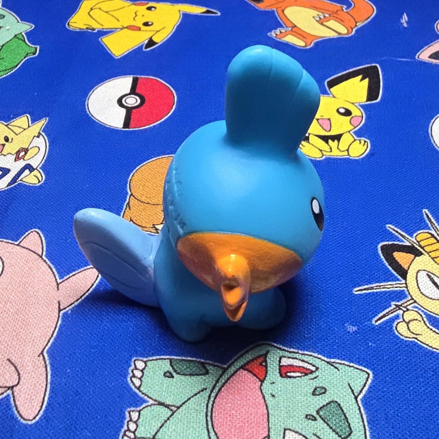 Pokemon Mudkip Figure Finger Puppet 2002 Nintendo Bandai PVC Vintage Japan USA