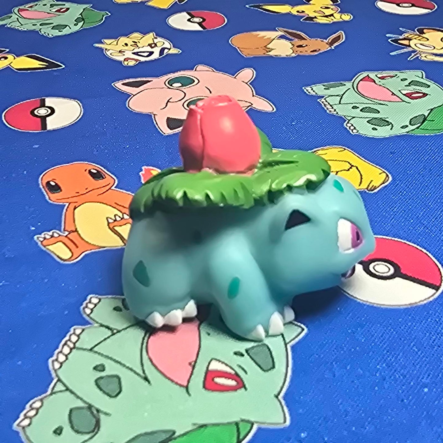 Pokemon Ivysaur Figure Finger Puppet 2004 Nintendo Bandai PVC Vintage Japan USA