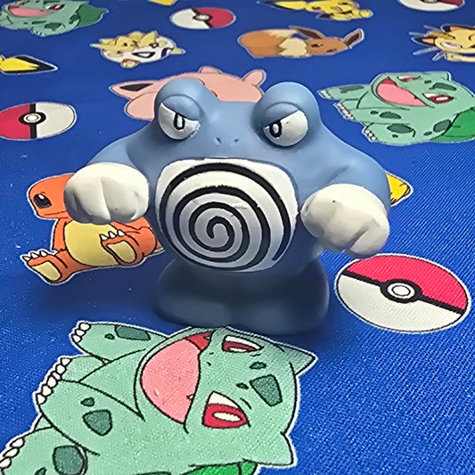 Pokemon Poliwrath Figure Finger Puppet 1997 Bandai Nintendo PVC Vintage Japan US
