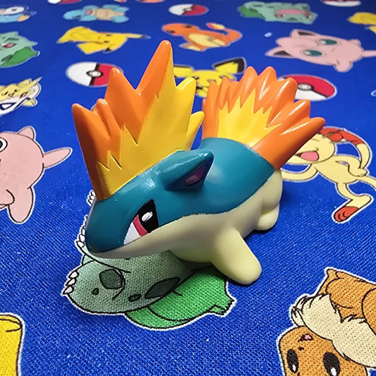 Pokemon Quilava Figure Finger Puppet 2008 Nintendo Bandai PVC Japan US Seller