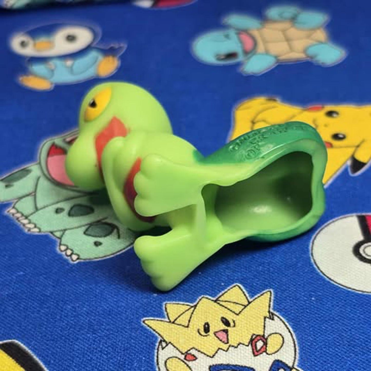 Pokemon Treecko Figure Finger Puppet 2002 Nintendo Bandai PVC Vintage Japan USA