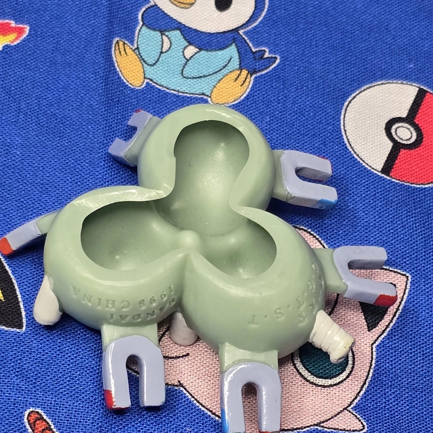 Pokemon Magneton Figure Finger Puppet 1998 Nintendo Bandai Vintage PVC Japan USA