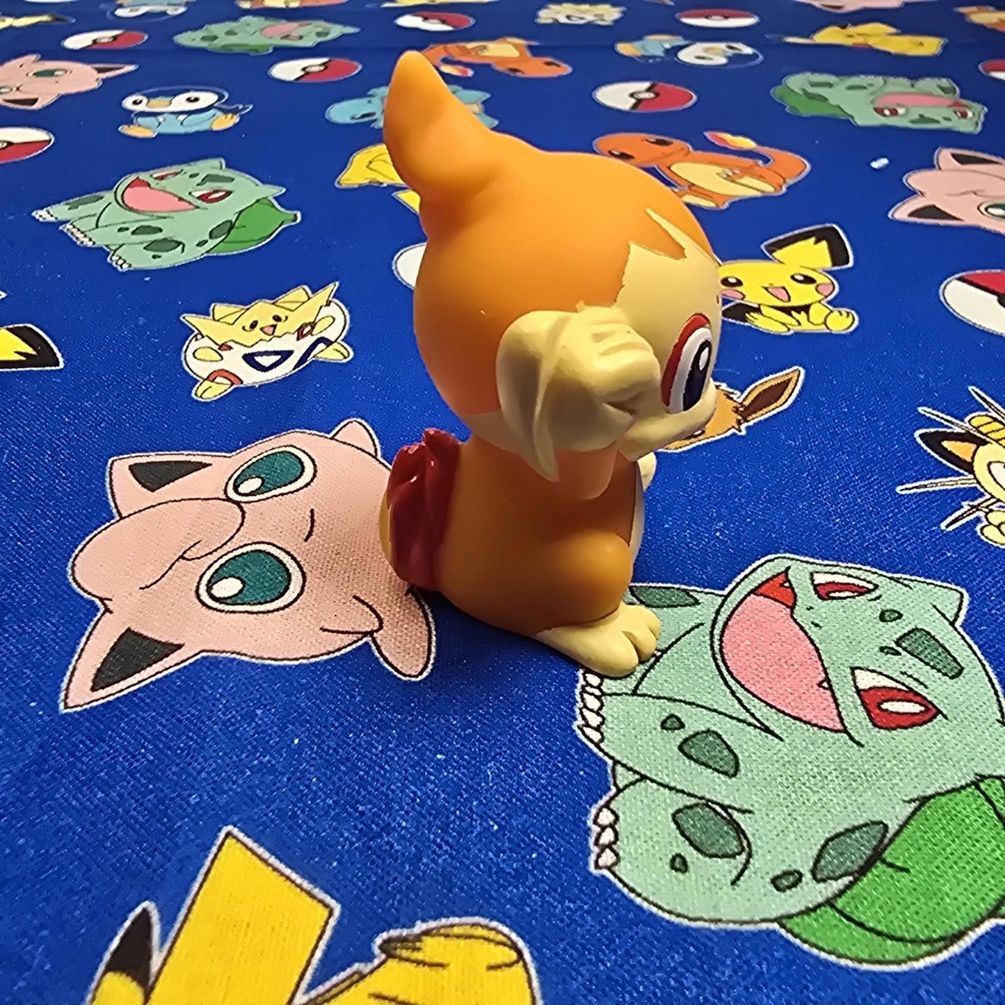 Pokemon Chimchar Figure Finger Puppet 2007 Nintendo Bandai PVC Japan USA Seller