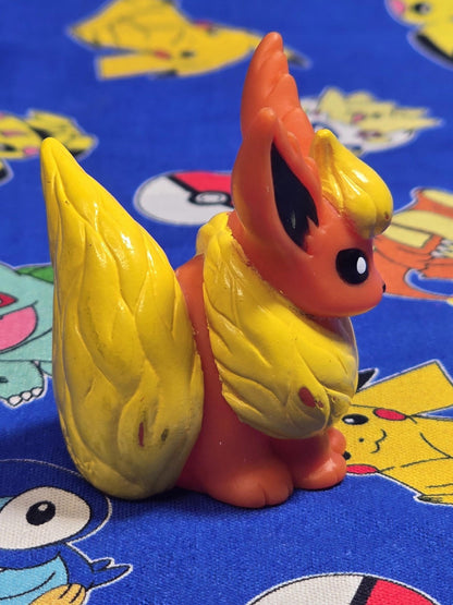 Pokemon Flareon Figure Finger Puppet 1997 Nintendo Bandai PVC Vintage Japan USA