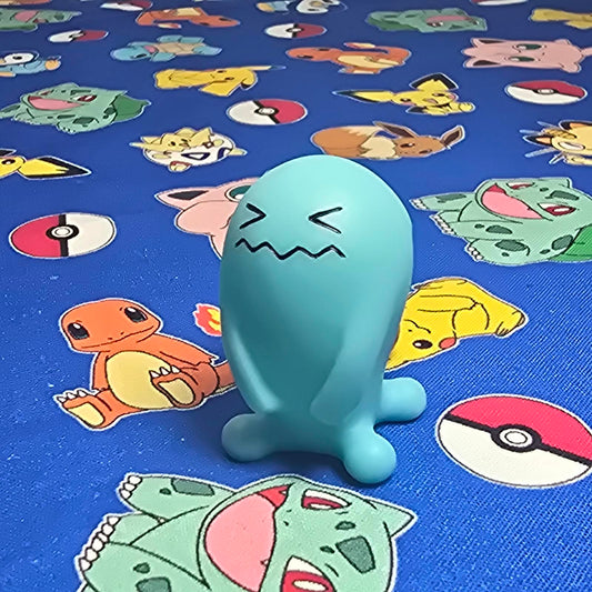 Pokemon Wobbuffet Figure Finger Puppet 2000 Nintendo Bandai Vintage PVC Japan US