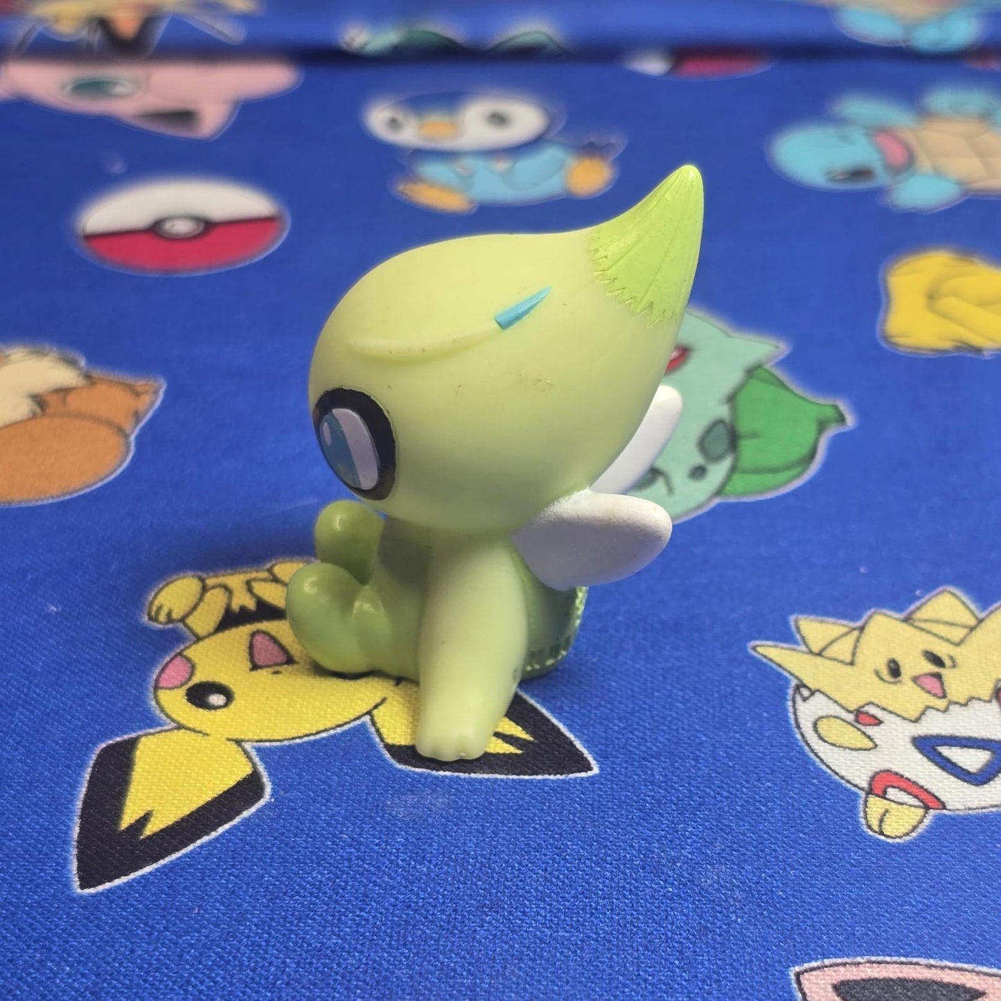 Pokemon Celebi Figure Finger Puppet 2010 Nintendo Bandai PVC Japan USA Seller