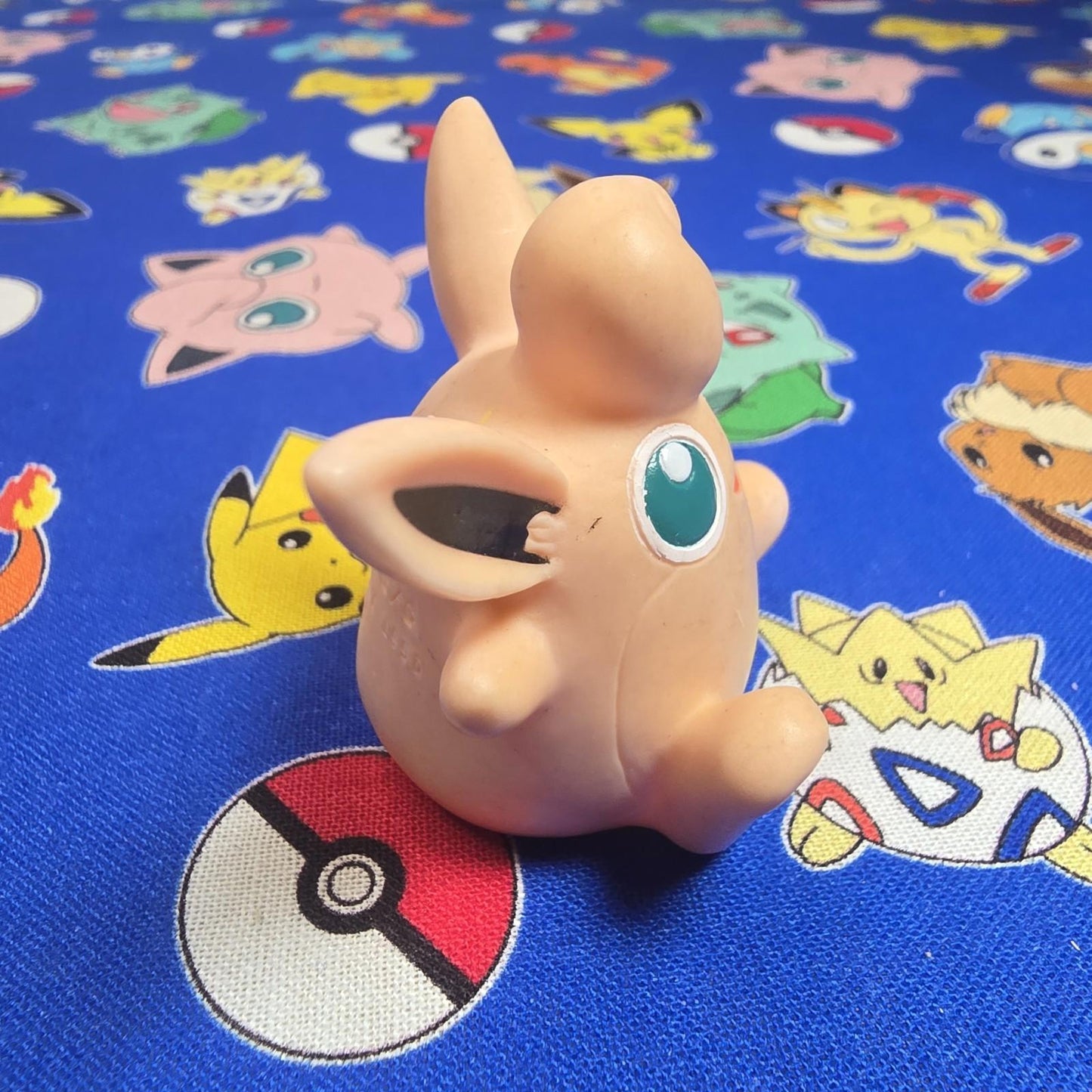 Pokemon Wigglytuff Figure Finger Puppet 1996 Nintendo Bandai PVC Vintage Japan