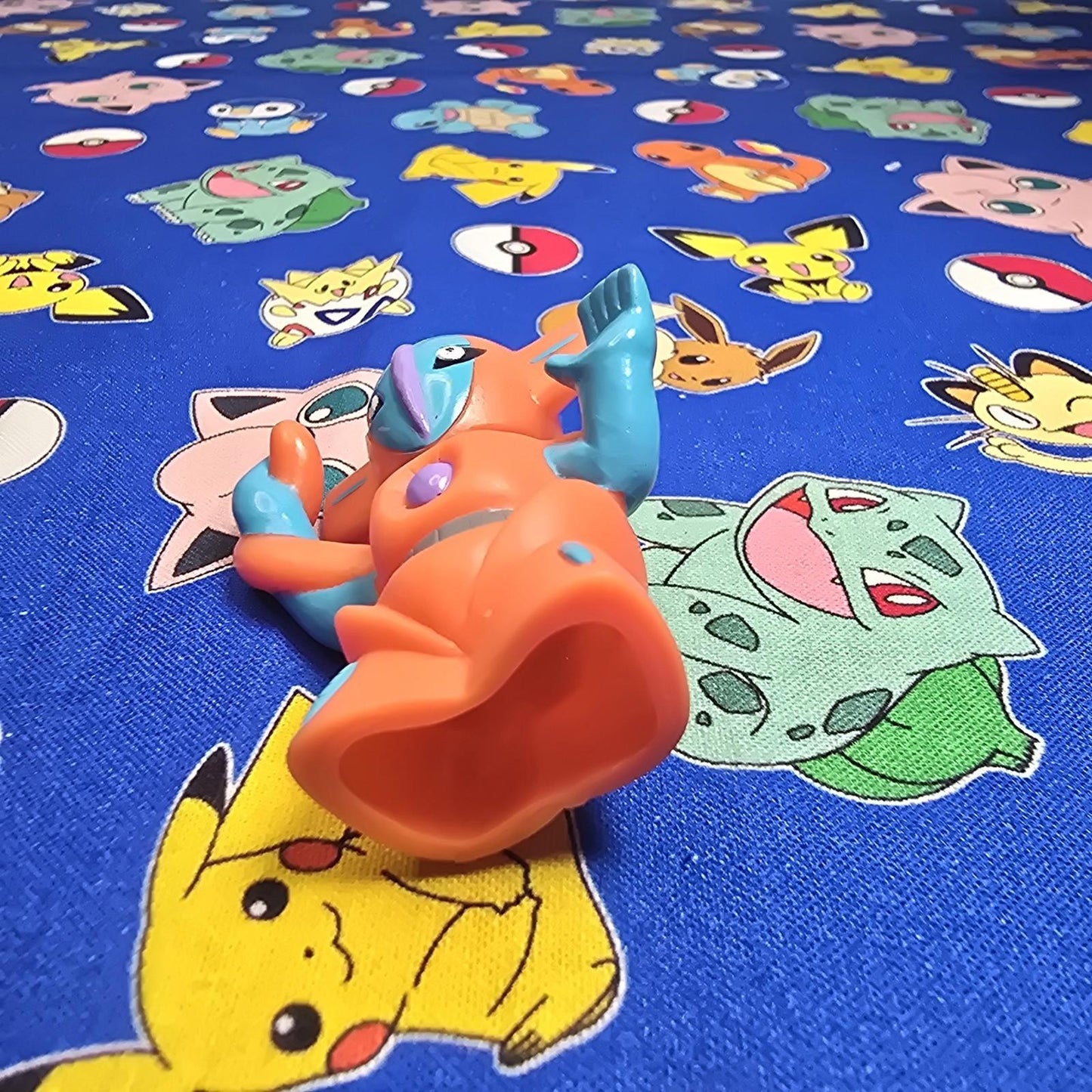 Pokemon Deoxys Neutral Figure Finger Puppet 2004 Nintendo Bandai PVC Vintage USA