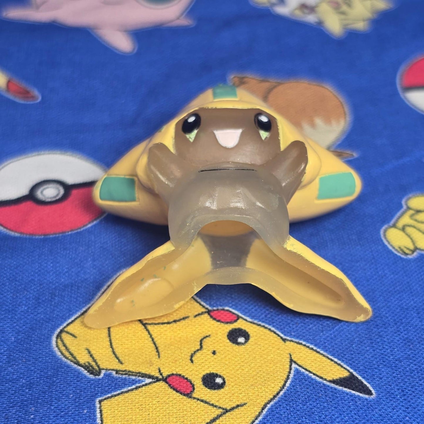 Pokemon Jirachi Clear Figure Finger Puppet 2003 Nintendo Bandai Vintage Japan US