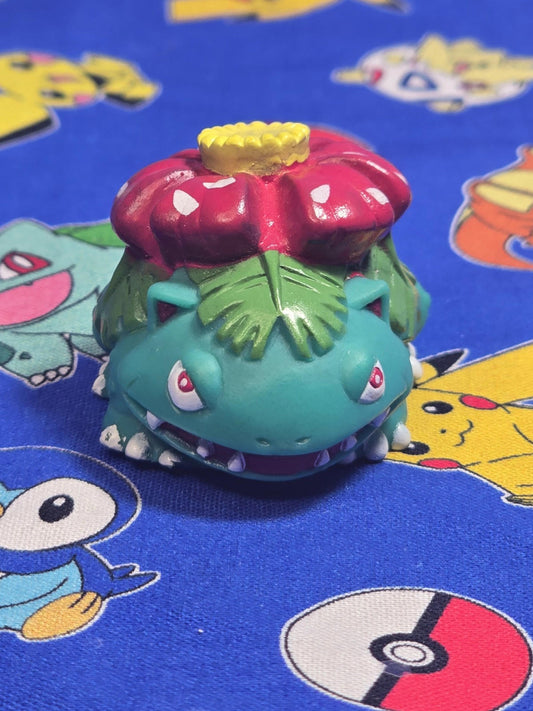Pokemon Venusaur Figure Finger Puppet 1996 Nintendo Bandai Vintage Japan USA