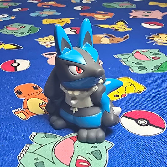 Pokemon Lucario Figure Finger Puppet 2007 Nintendo Bandai PVC Japan USA Seller