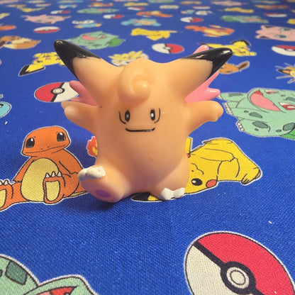 Pokemon Clefable Figure Finger Puppet 1997 Nintendo Bandai PVC Vintage Japan USA