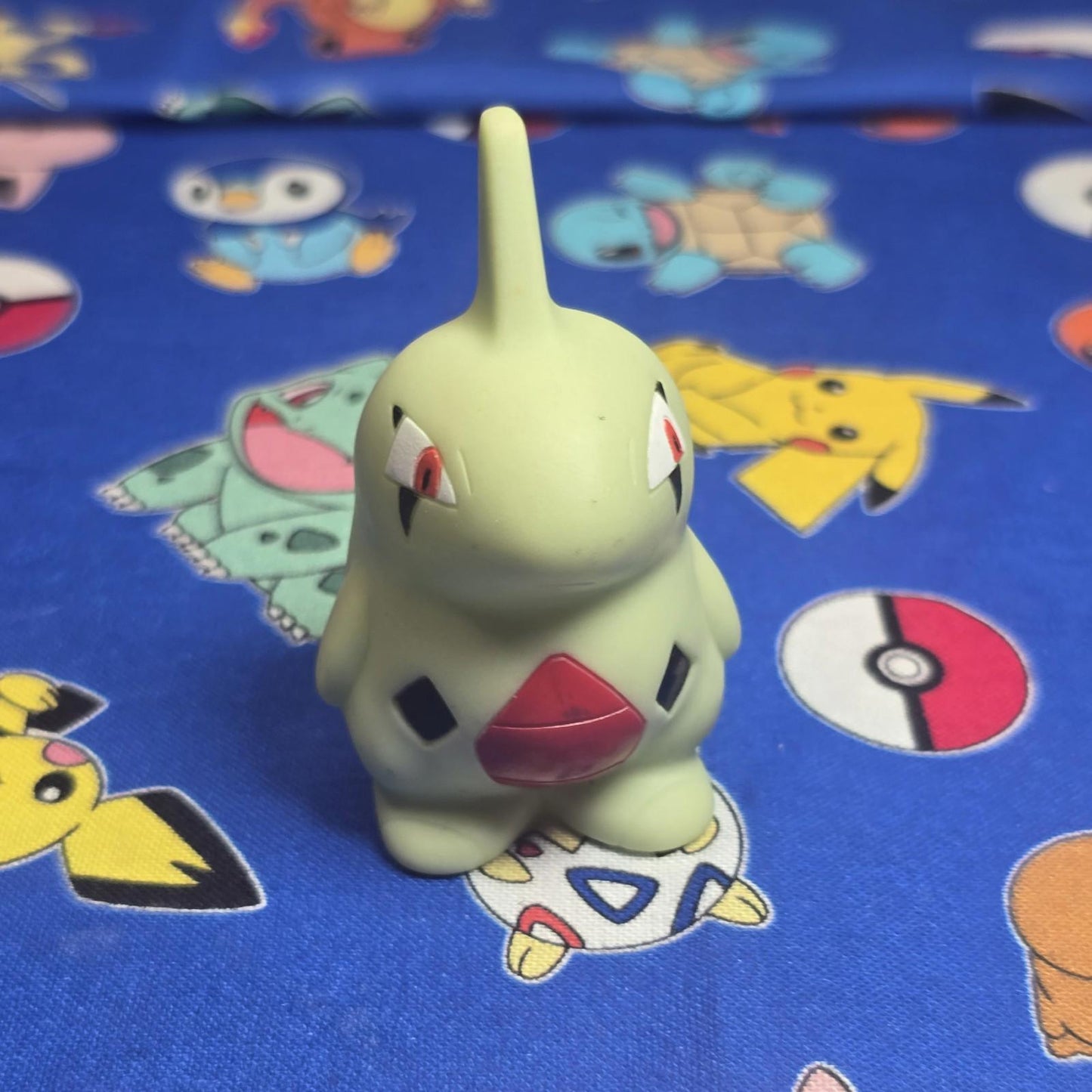 Pokemon Larvitar Figure Finger Puppet 2000 Nintendo Bandai Vintage PVC Japan USA
