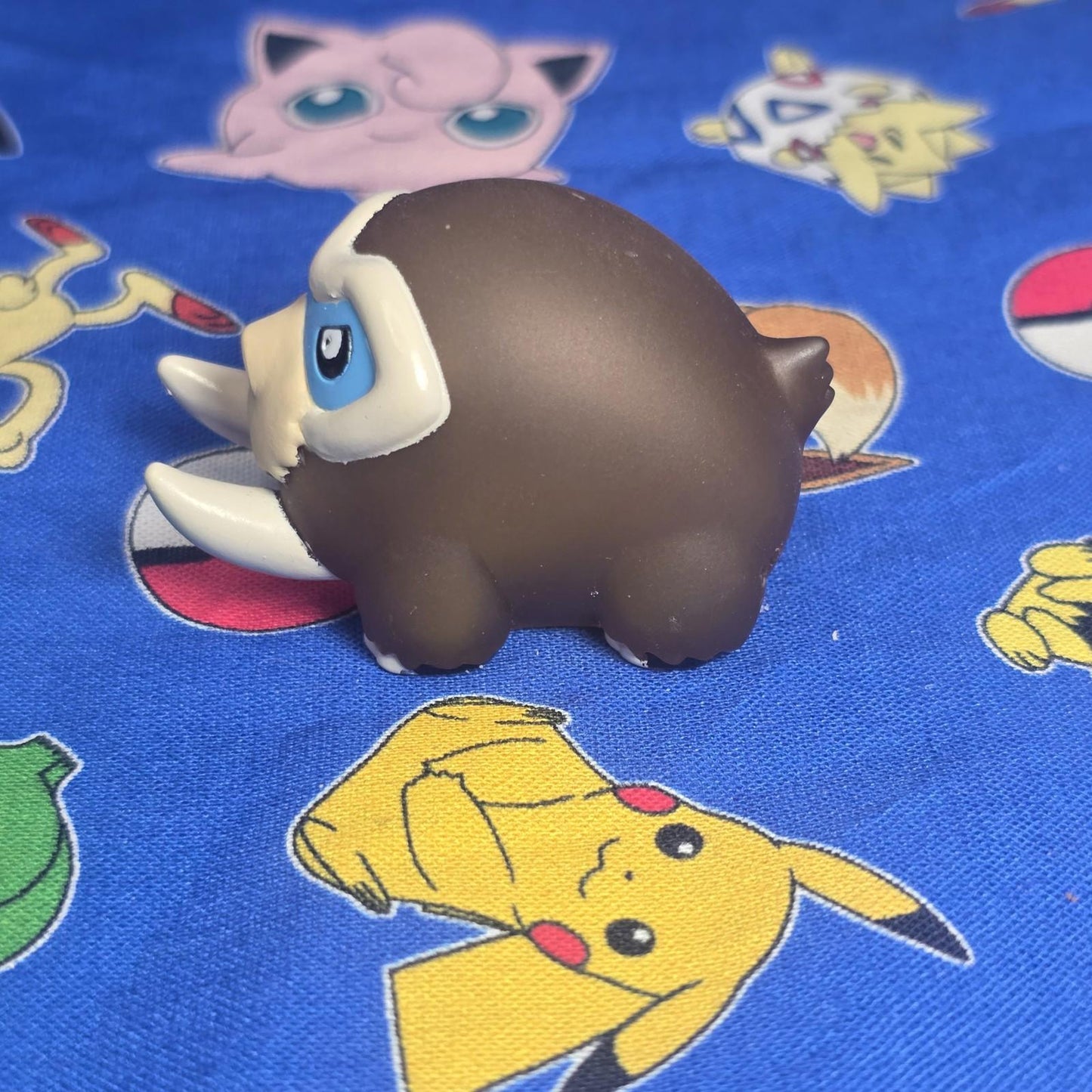 Pokemon Mamoswine Clear Figure Finger Puppet 2008 Nintendo Bandai Japan PVC USA
