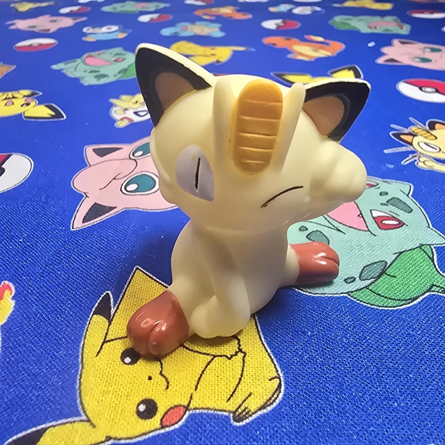 Pokemon Meowth Figure Finger Puppet 1997 Nintendo Bandai Vintage Japan US Seller