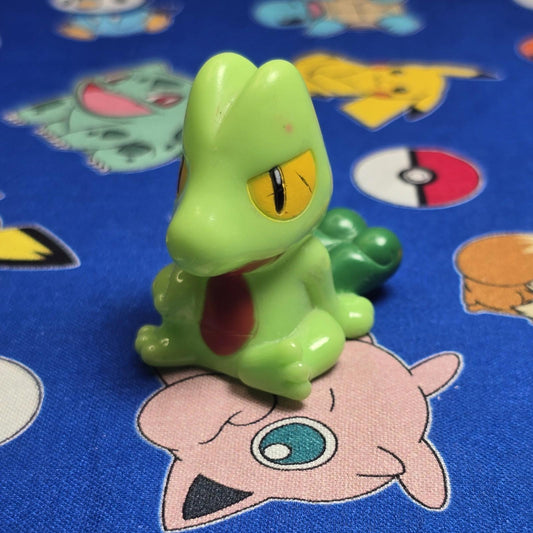 Pokemon Treecko Figure Finger Puppet Bath Soap Top Nintendo Bandai Vintage Japan