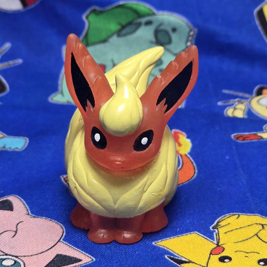 Pokemon Flareon Clear Figure Finger Puppet 1997 Nintendo Bandai Vintage Japan US
