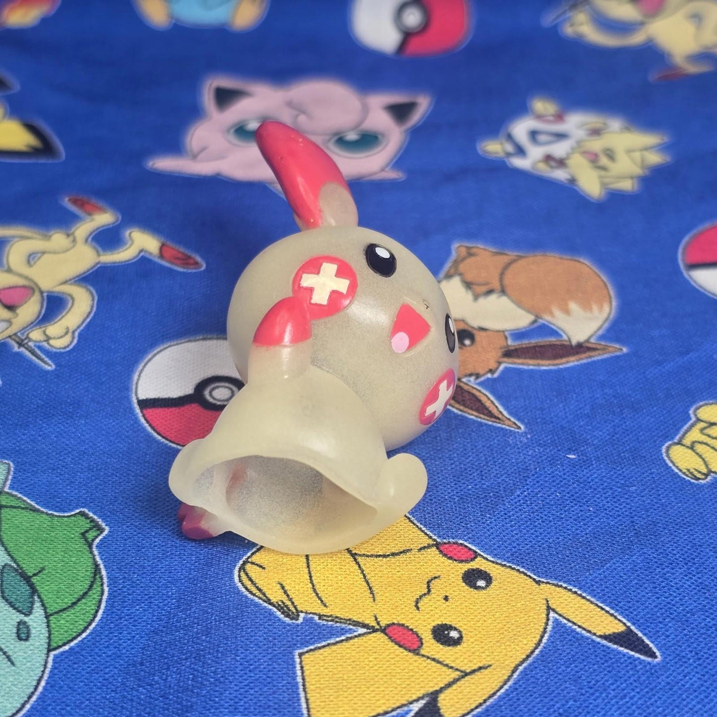Pokemon Plusle Glow in Dark Figure Finger Puppet 2003 Nintendo Bandai Japan USA