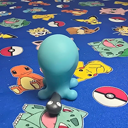 Pokemon Wobbuffet Figure Finger Puppet 2000 Nintendo Bandai Vintage PVC Japan US
