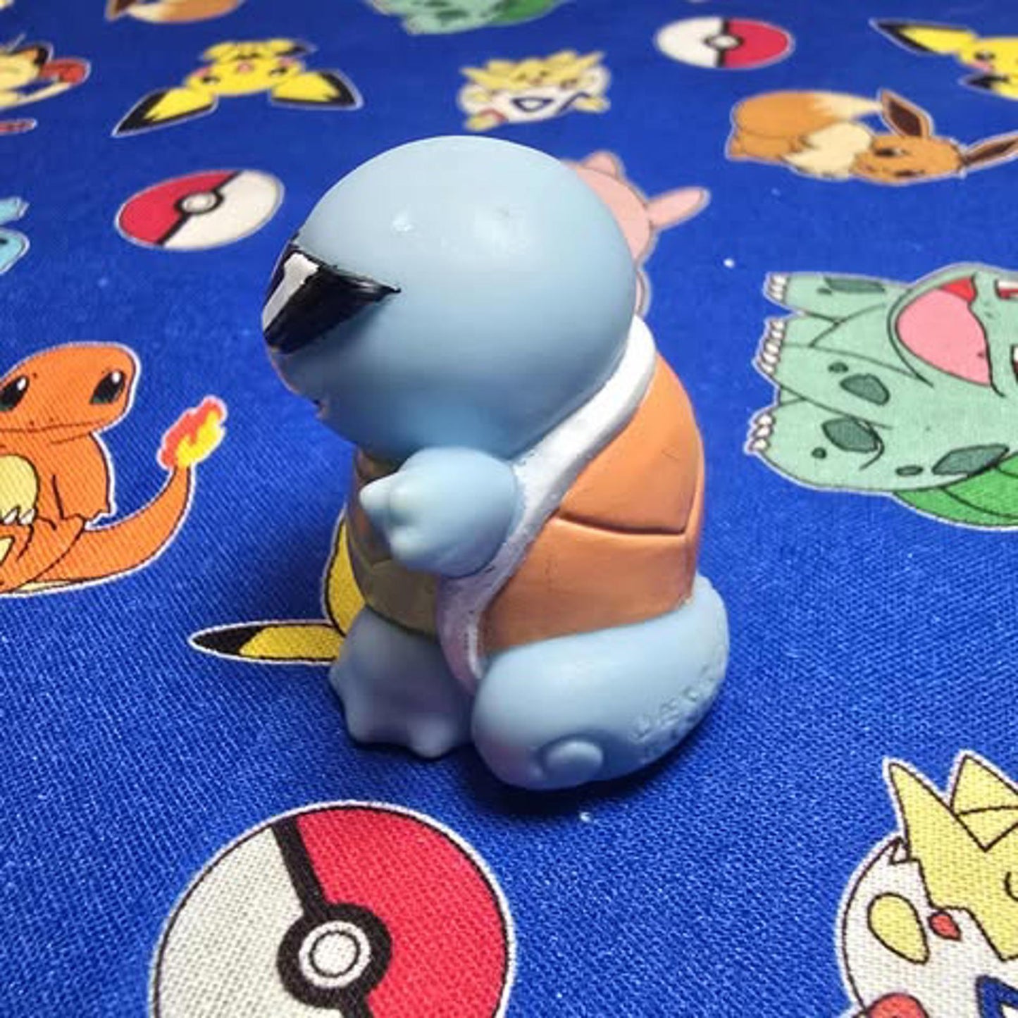Pokemon Squirtle Sunglasses Figure Finger Puppet 1998 Nintendo Bandai Japan USA