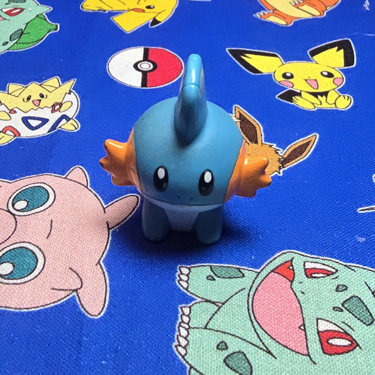 Pokemon Mudkip Figure Finger Puppet 2002 Nintendo Tomy PVC Vintage Japan USA
