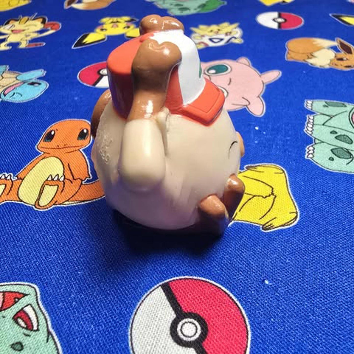 Pokemon Ash Mankey Figure Finger Puppet 1999 Nintendo Bandai Vintage Japan USA