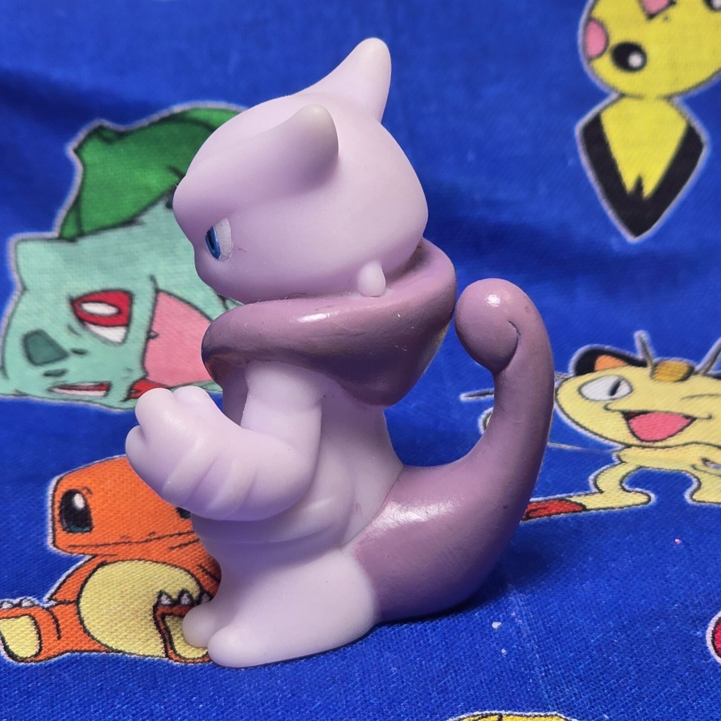 Pokemon Mega Mewtwo X Figure Finger Puppet 2013 Nintendo Bandai Japan USA Seller