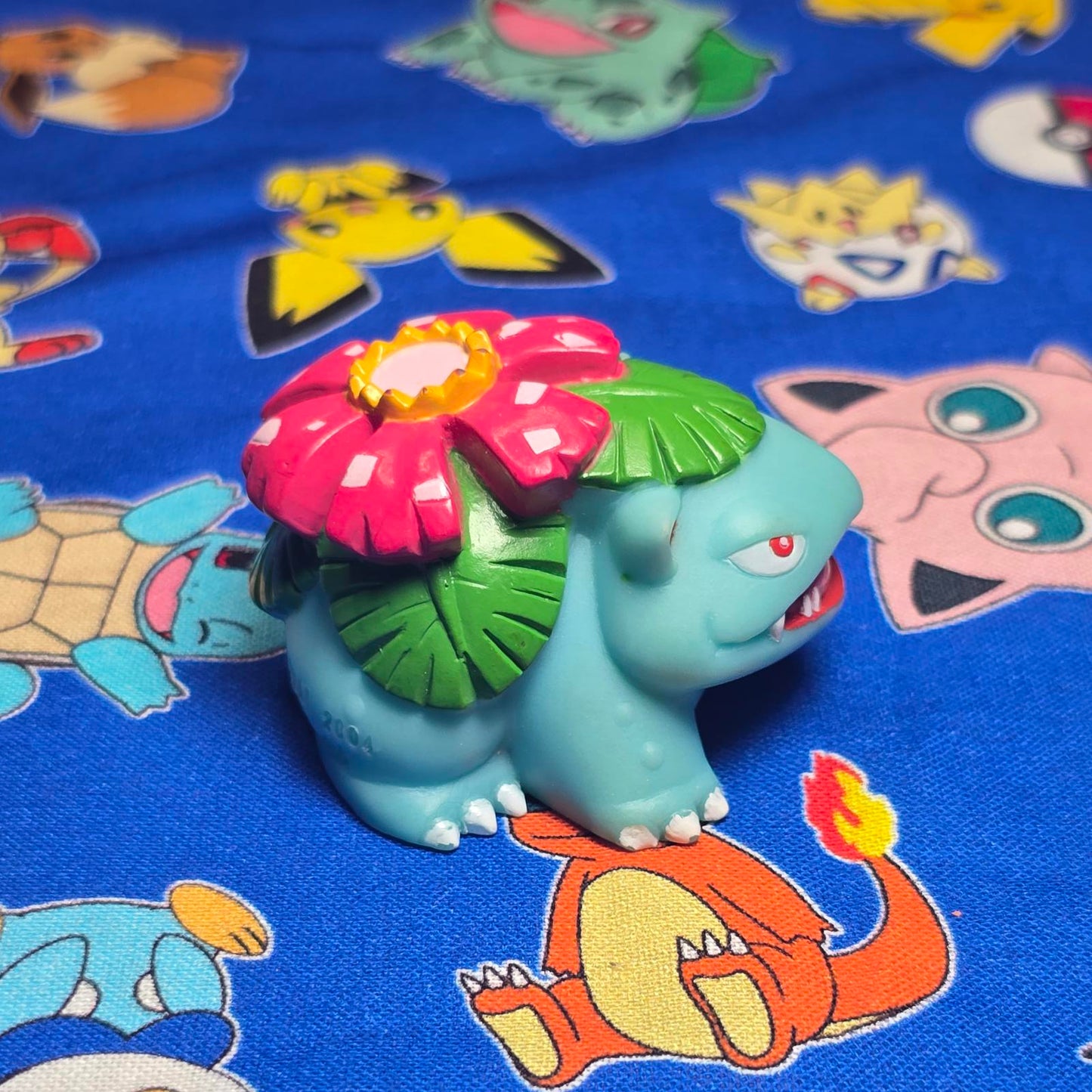 Pokemon Venusaur Figure Finger Puppet 2004 Nintendo Bandai PVC Vintage Japan USA