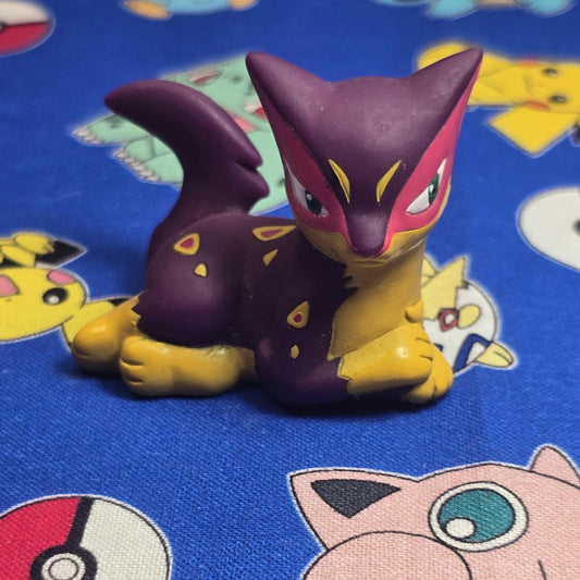 Pokemon Liepard Figure Finger Puppet 2011 Nintendo Bandai PVC Japan USA Seller