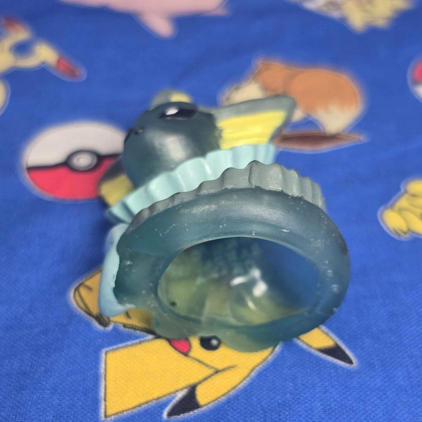 Pokemon Vaporeon Clear Figure Finger Puppet 1996 Nintendo Bandai PVC Japan USA