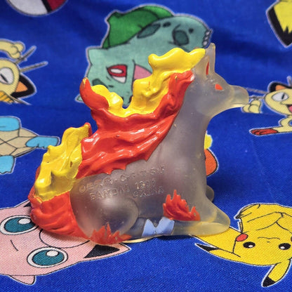 Pokemon Rapidash Clear Figure Finger Puppet 1997 Bandai Nintendo PVC Japan USA