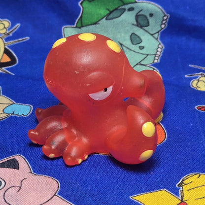 Pokemon Octillery Clear Figure Finger Puppet 2000 Nintendo Bandai PVC Japan USA