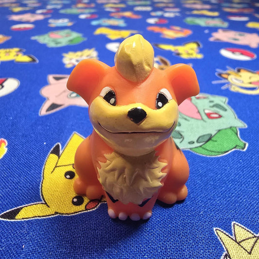 Pokemon Growlithe Figure Finger Puppet 1996 Nintendo Bandai Vintage USA Seller