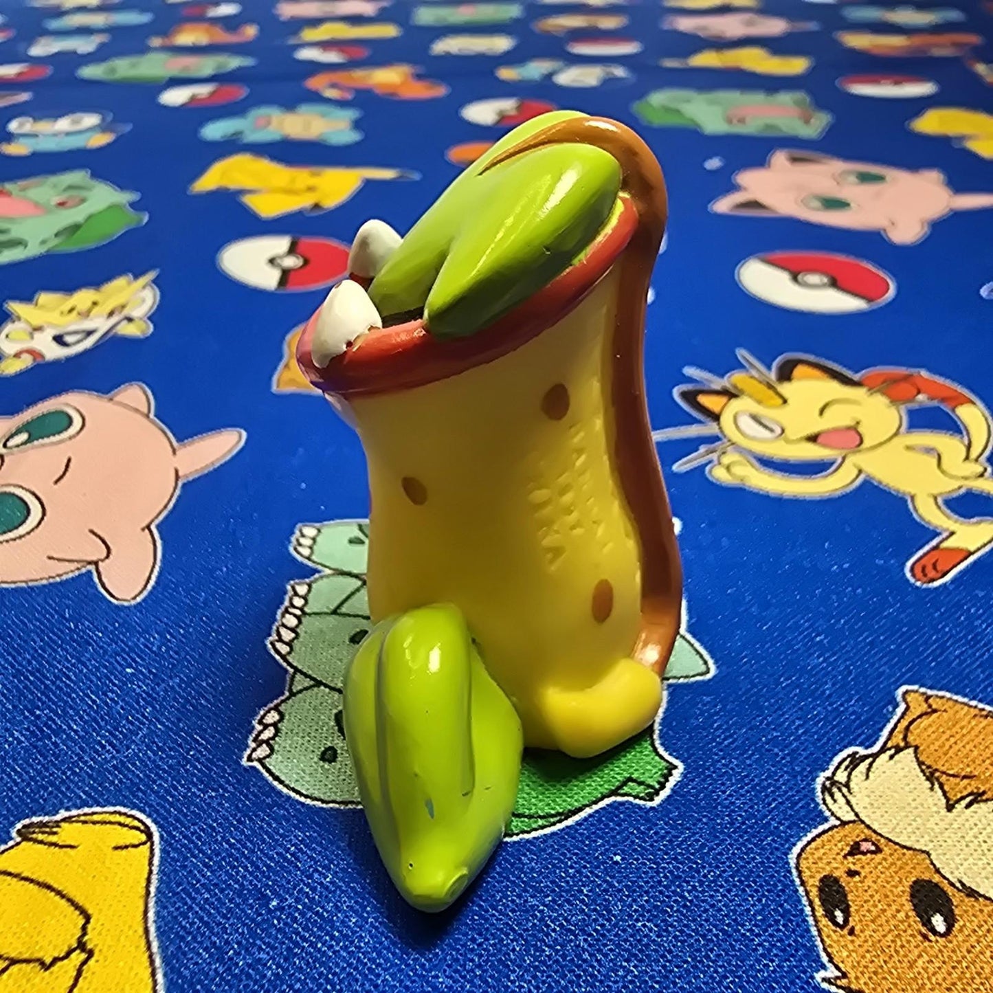 Pokemon Victreebel Red Figure Finger Puppet 1997 Bandai Nintendo PVC Vintage USA