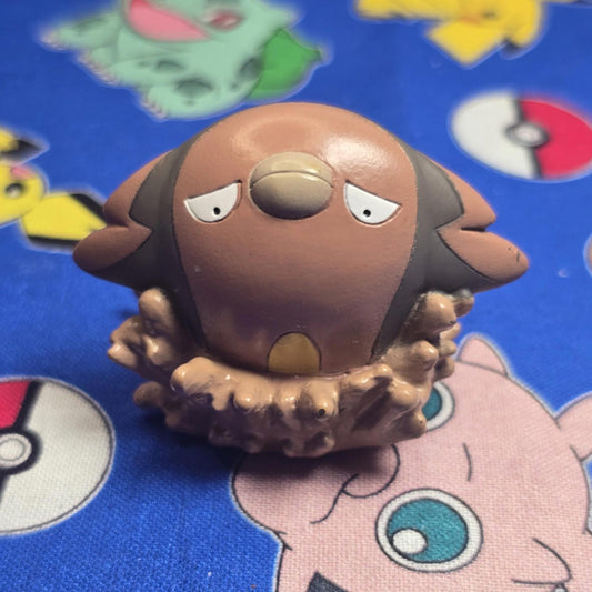 Pokemon Stunfisk Figure Finger Puppet 2012 Nintendo Bandai PVC Japan USA Seller