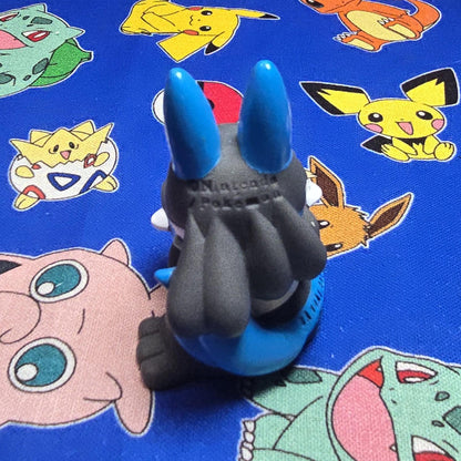 Pokemon Lucario Figure Finger Puppet 2012 Nintendo Bandai PVC Japan USA Seller