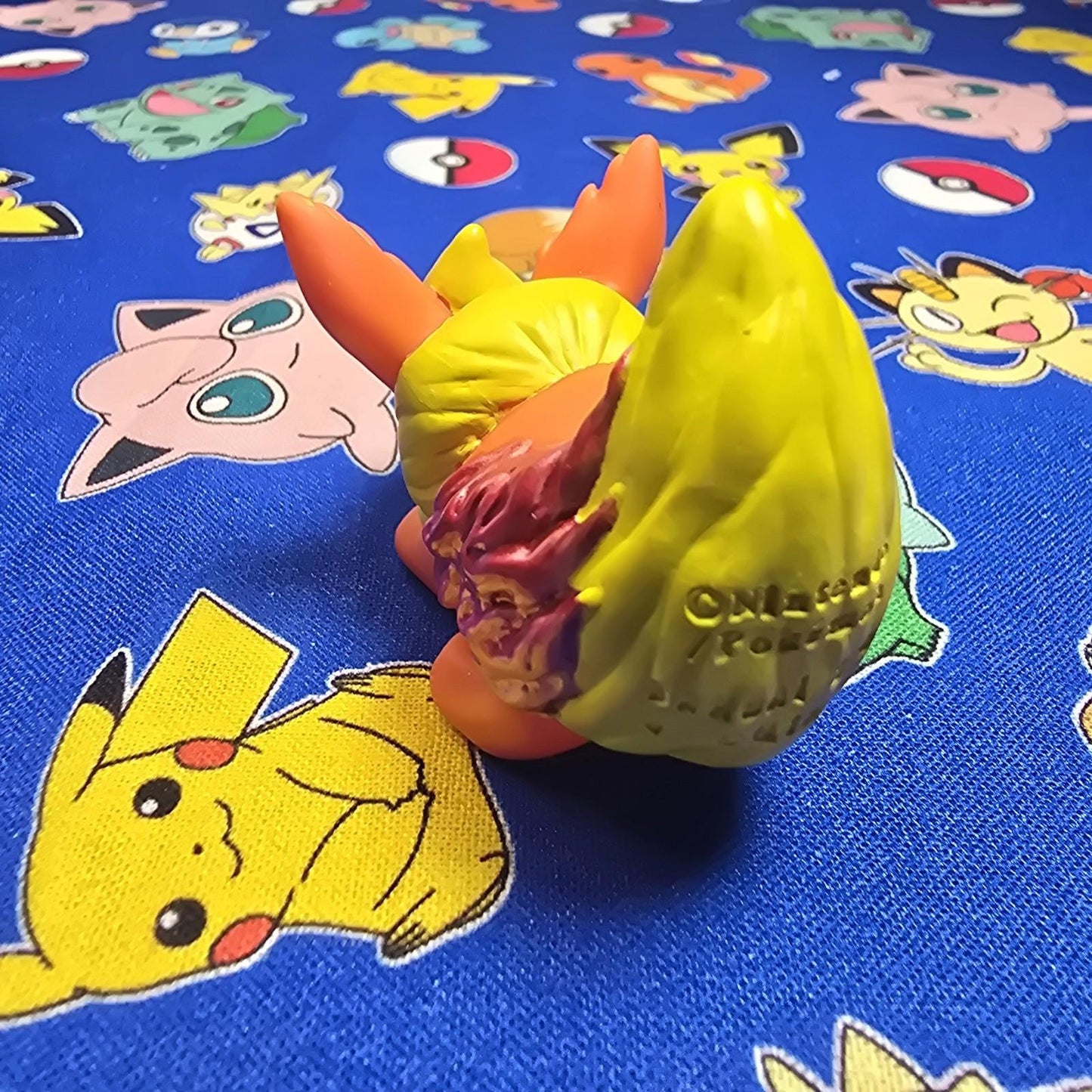 Pokemon Flareon Figure Finger Puppet 2005 Nintendo Bandai Vintage PVC Japan USA