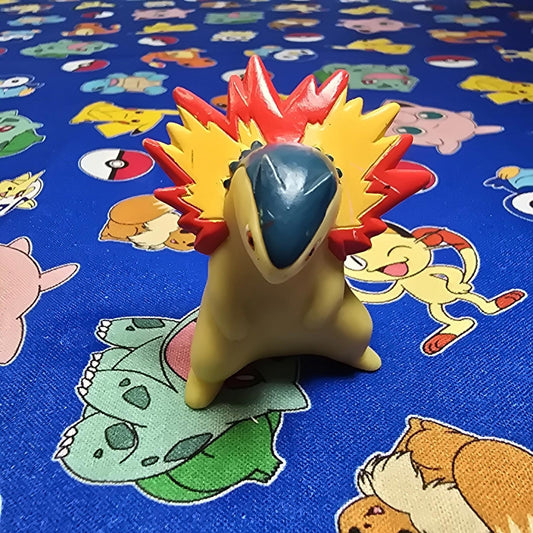 Pokemon Typhlosion Figure Finger Puppet 2001 Nintendo Bandai Vintage Japan USA