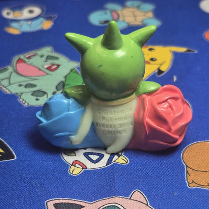 Pokemon Roselia Figure Finger Puppet 2004 Nintendo Bandai PVC Vintage Japan USA