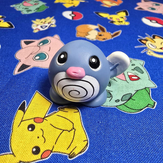 Pokemon Poliwag Dark Figure Finger Puppet 1997 Bandai Nintendo Vintage Japan USA