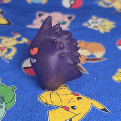 Pokemon Gengar Clear Figure Finger Puppet 1997 Bandai Nintendo Vintage Japan USA