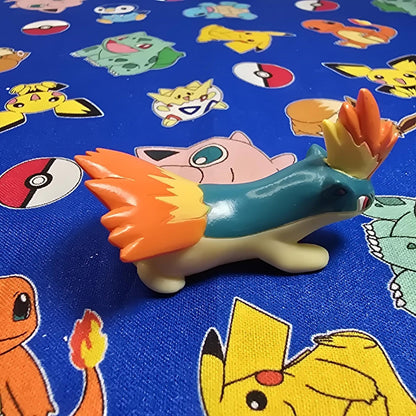 Pokemon Quilava Figure Finger Puppet 2000 Nintendo Bandai PVC Vintage Japan USA